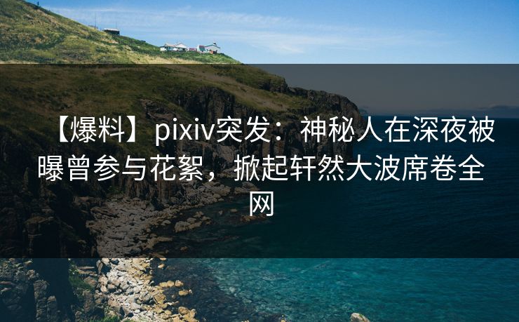 【爆料】pixiv突发：神秘人在深夜被曝曾参与花絮，掀起轩然大波席卷全网